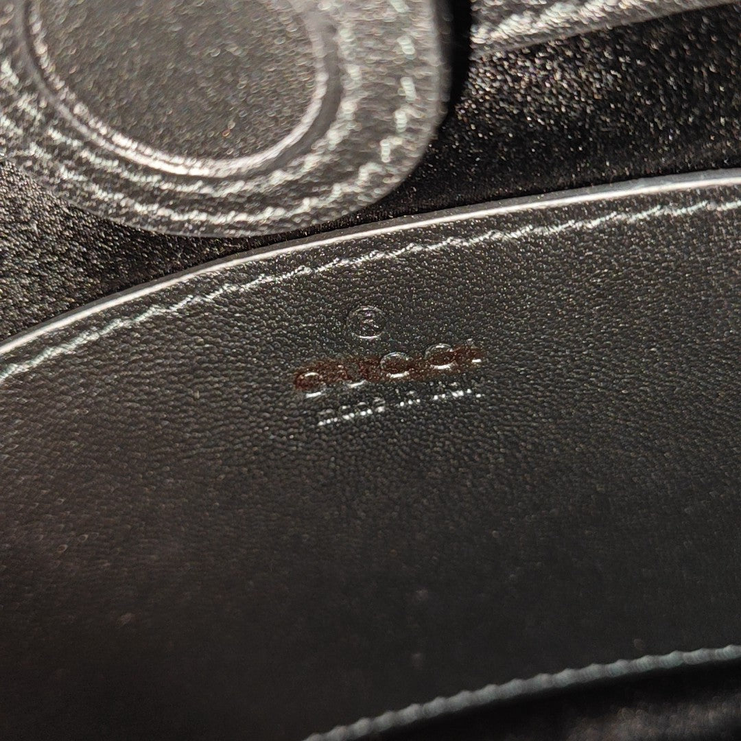 Horsebit Slim Small Calfskin Black
