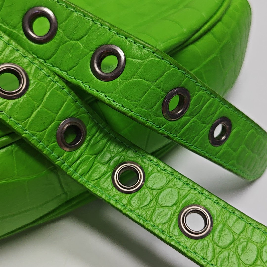 Le Cagole S Lambskin Green