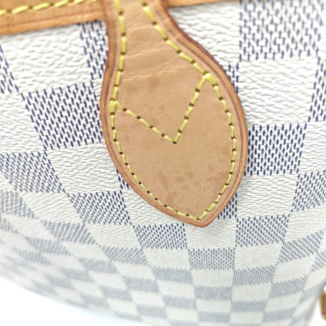 NEVERFULL PM Damier Azur Coated Canvas White