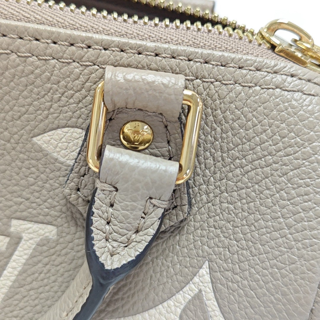SPEEDY Nano Monogram Calfskin Gray