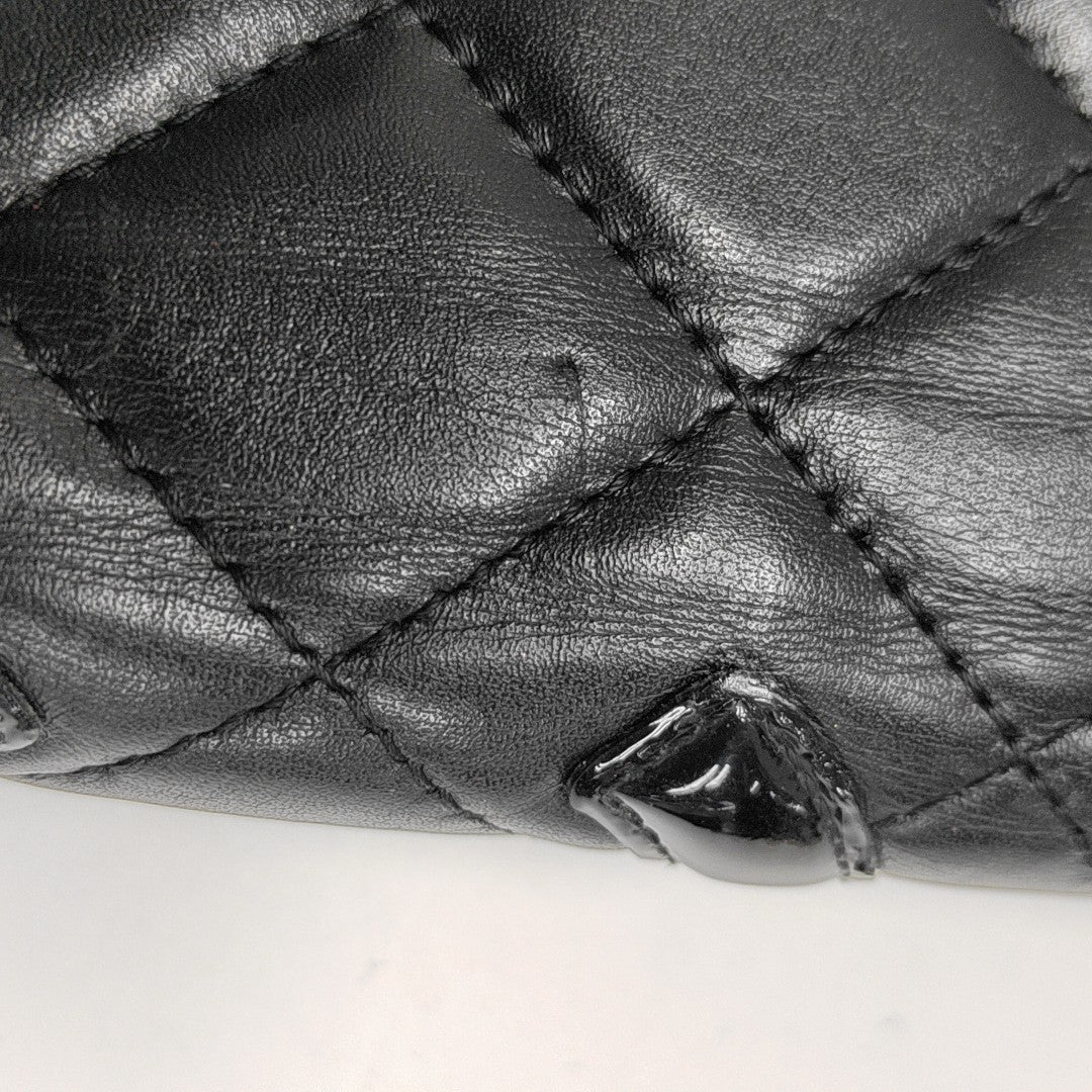 CAMBON Quilted Calfskin Black Wallet