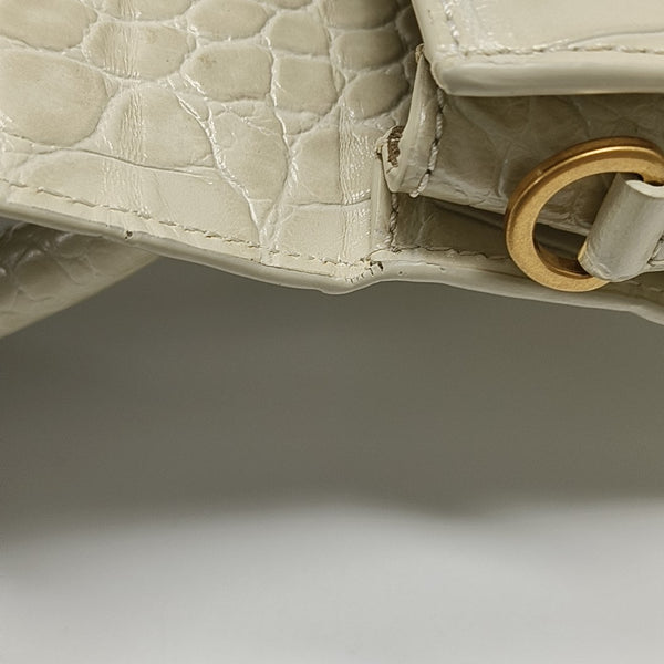 Leather Shoulder Bag Mini White