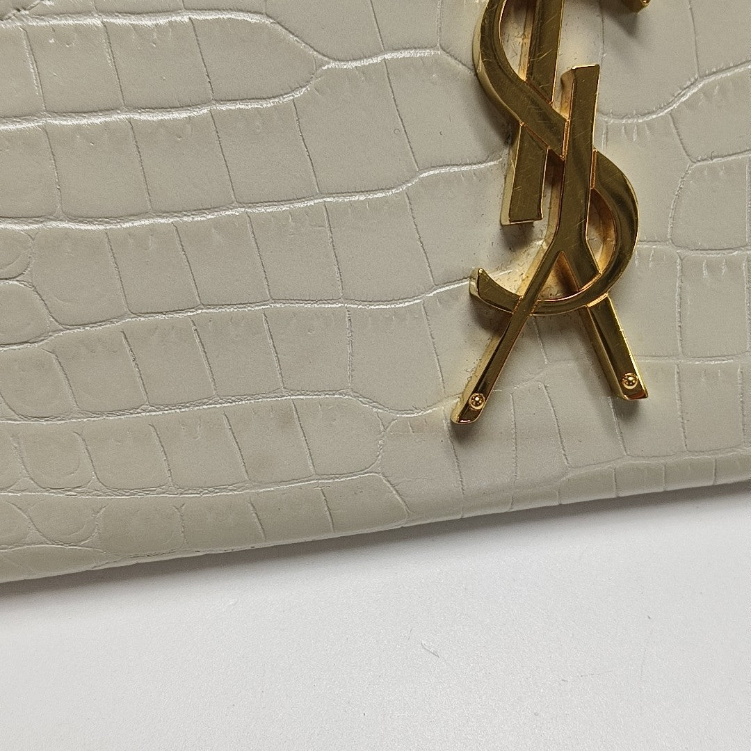 UPTOWN Small Calfskin White