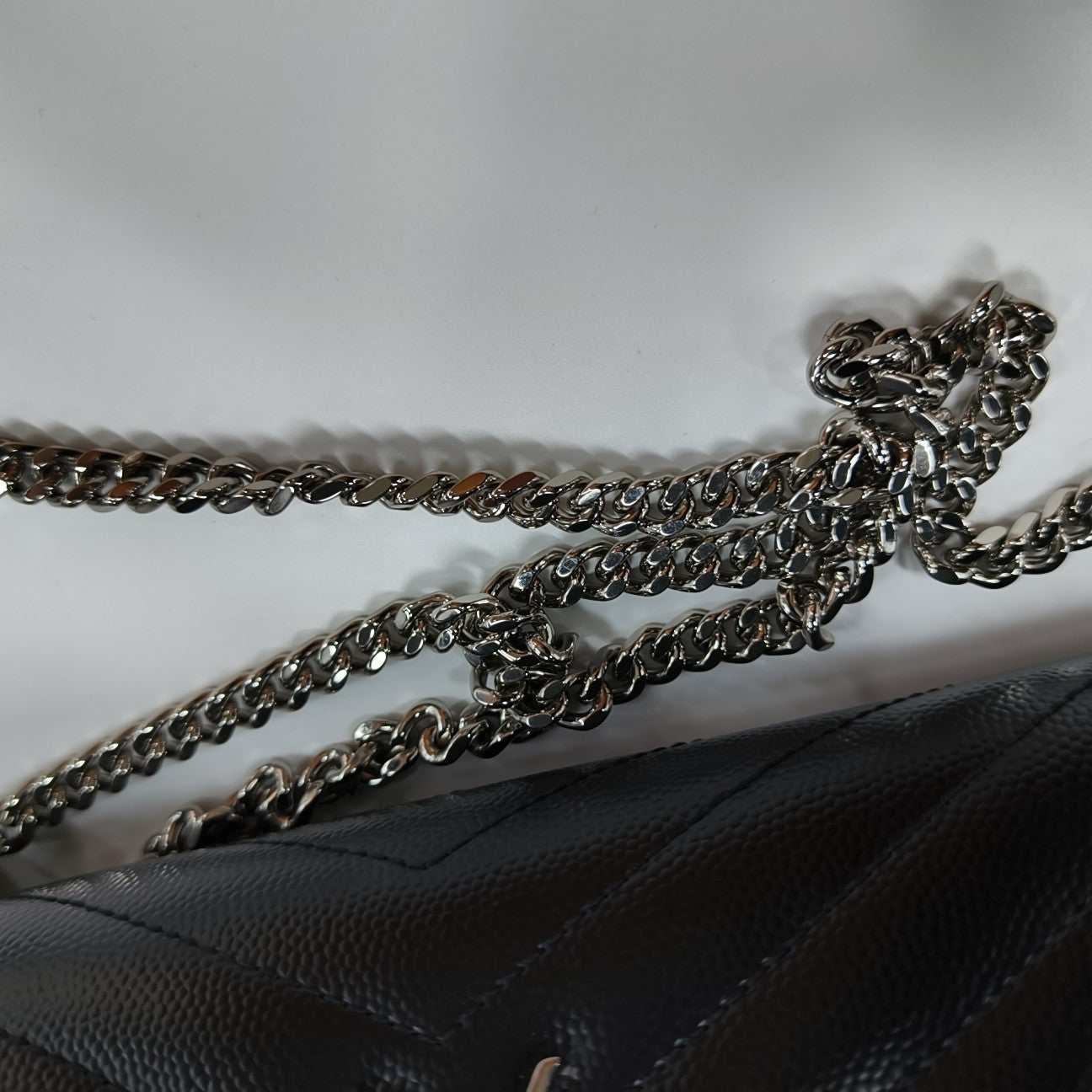 MONOGRAM WOC Chevron Calfskin Black