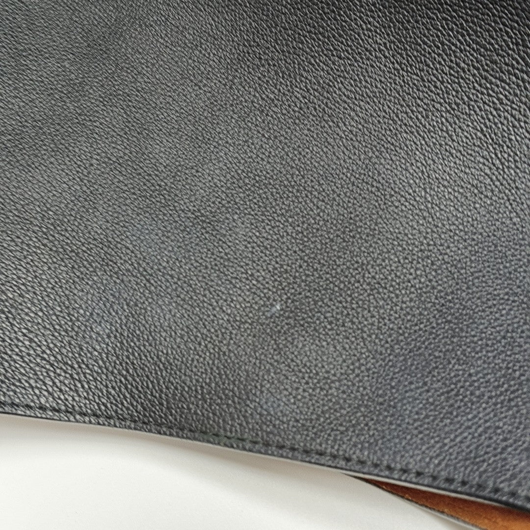 LOW KEY HOBO MM Monogram Calfskin Black