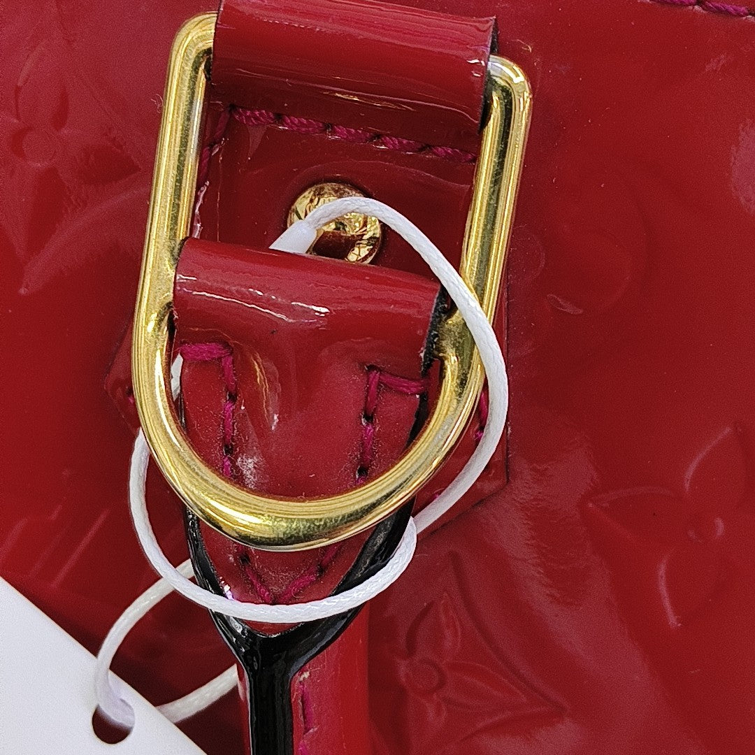 ALMA PM Monogram Patent Leather Red