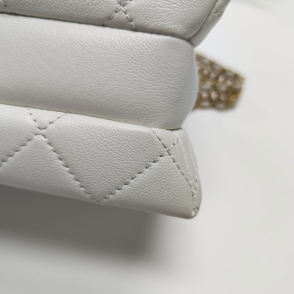 23S Mini Quilted Calfskin White