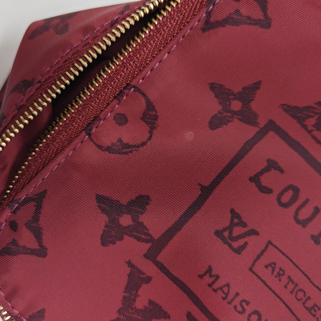 CUBE DE RANGEMENT PM Monogram Nylon Red