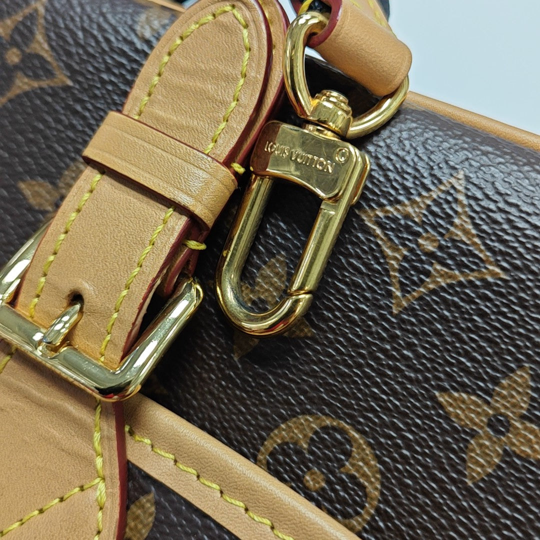 DIANE Monogram Coated Canvas Brown