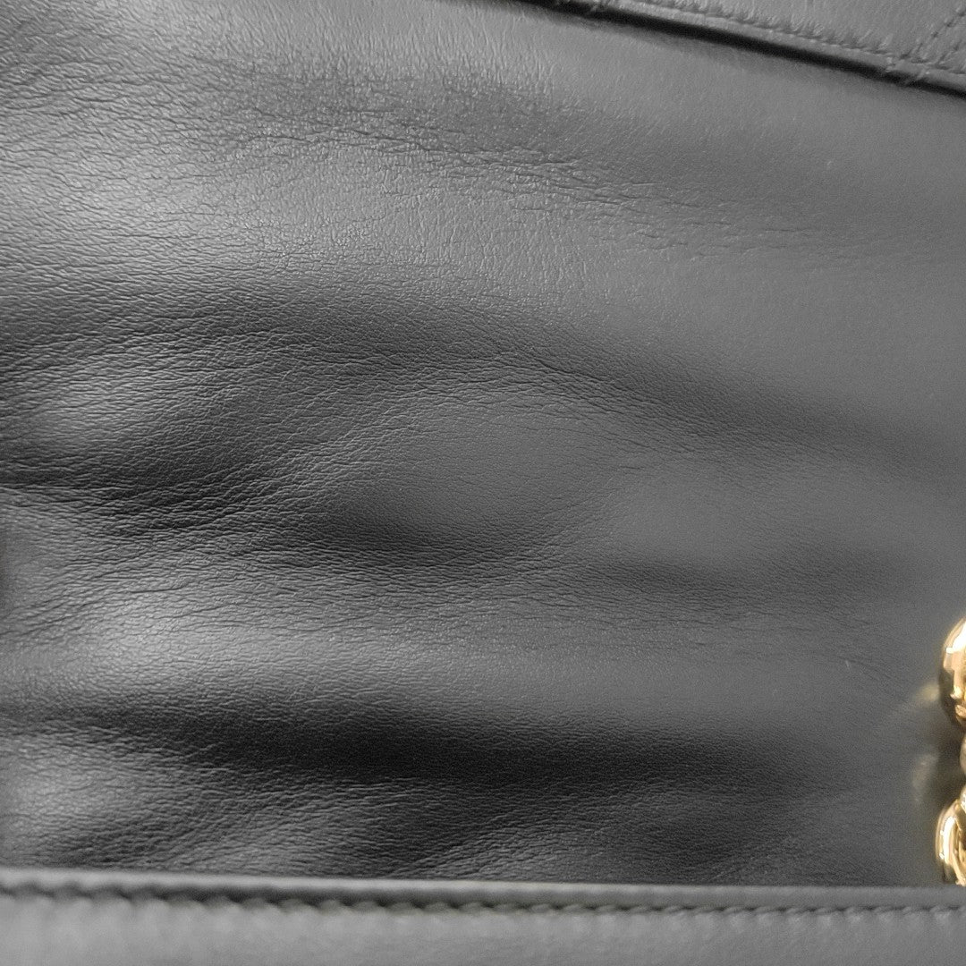SERPENTI CABOCHON Small Quilted Lambskin Black