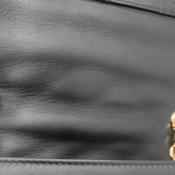 SERPENTI CABOCHON Small Quilted Lambskin Black