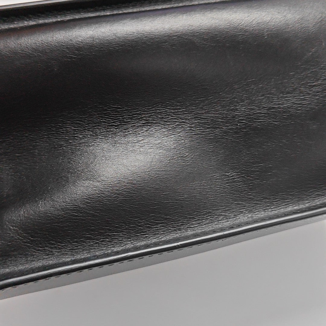Light Frame Saffiano Calfskin Black