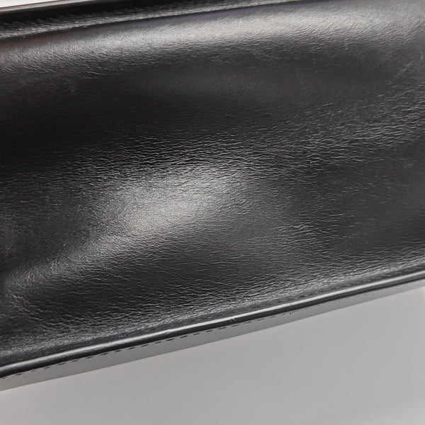 Light Frame Saffiano Calfskin Black