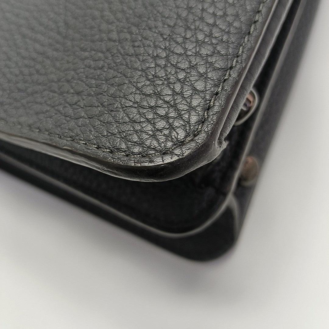 Peekaboo Small Calfskin Gray