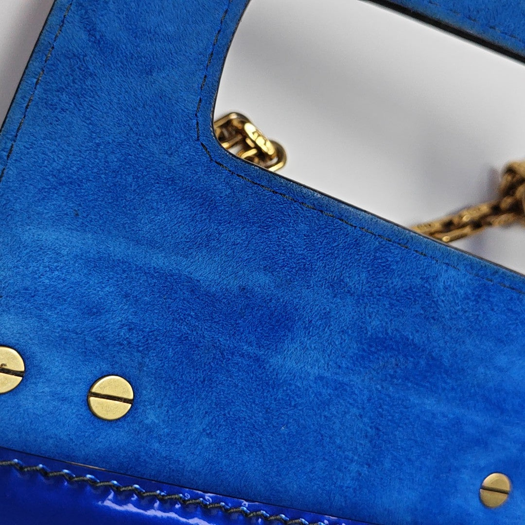 J'adior Patent Leather Blue