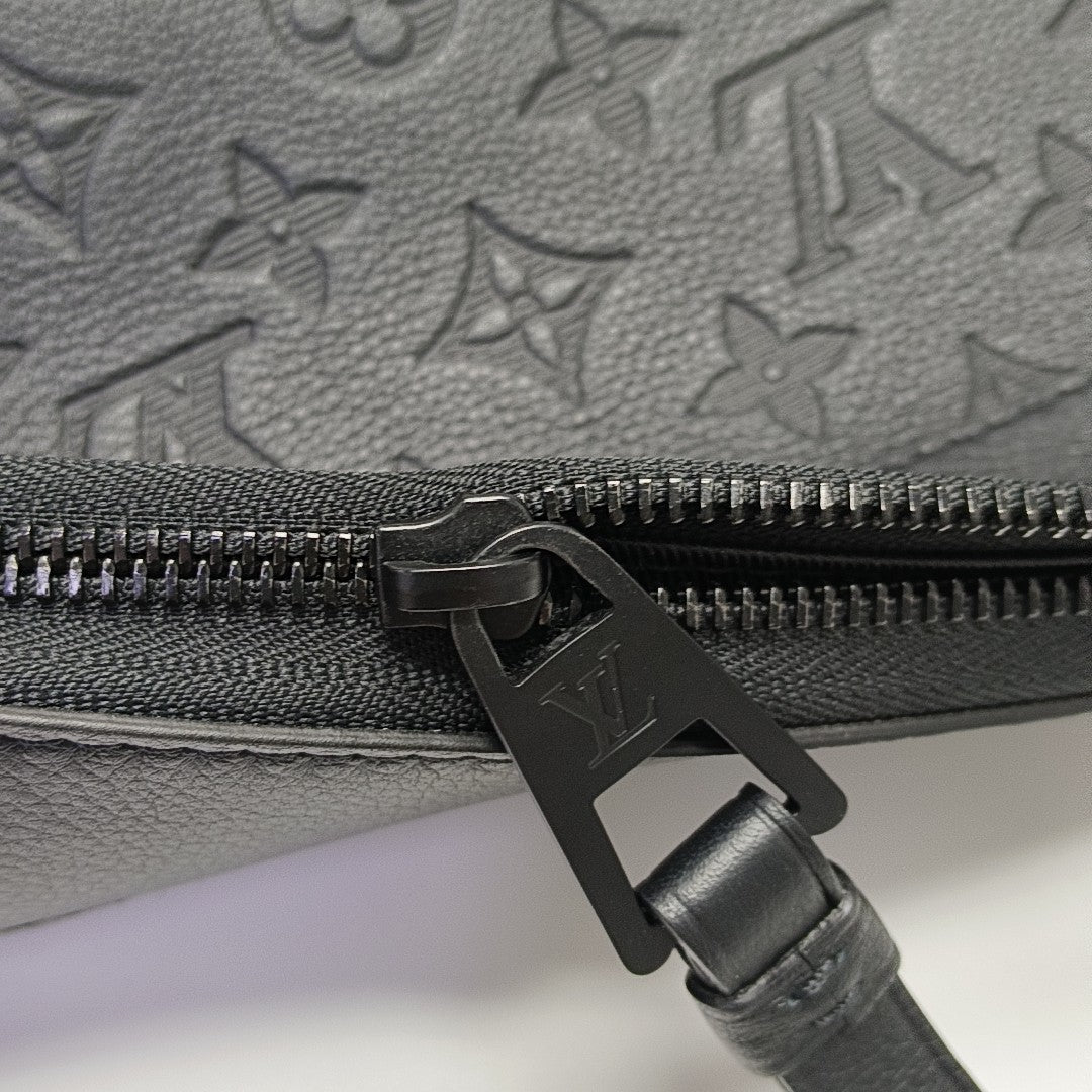 Monogram Calfskin Clutch Black