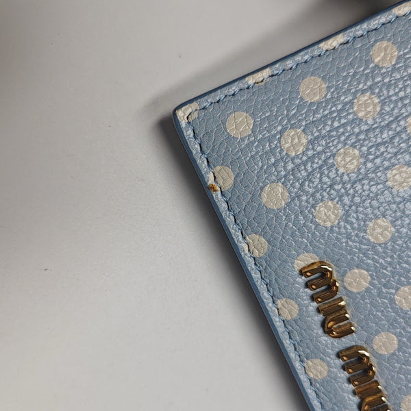 Madras Calfskin Blue Wallet