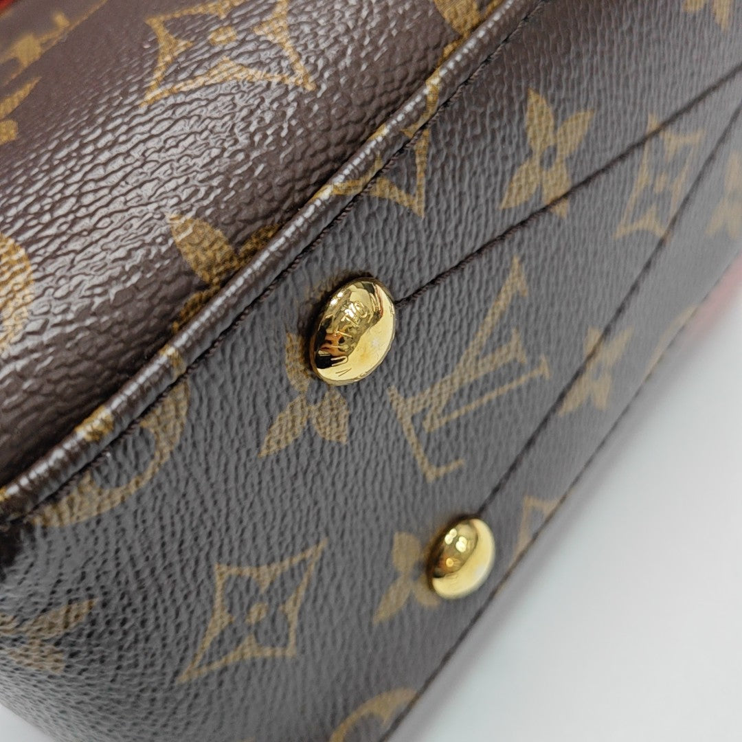 GEORGES BB Monogram Coated Canvas Brown