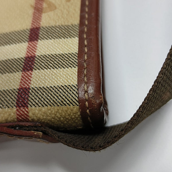 Coated Canvas Crossbody Bag Beige
