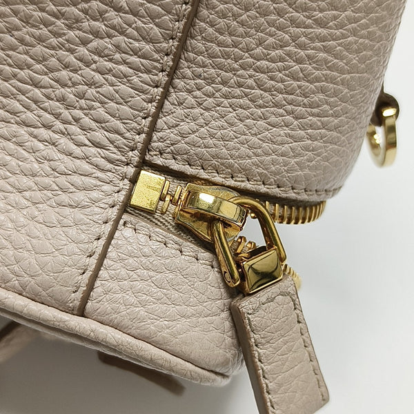 Saffiano Calfskin Shoulder Bag Mini Pink