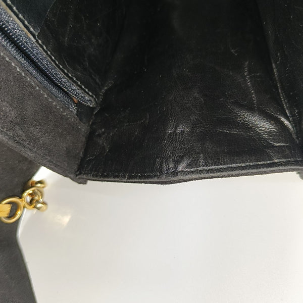 Suede Shoulder Bag Black