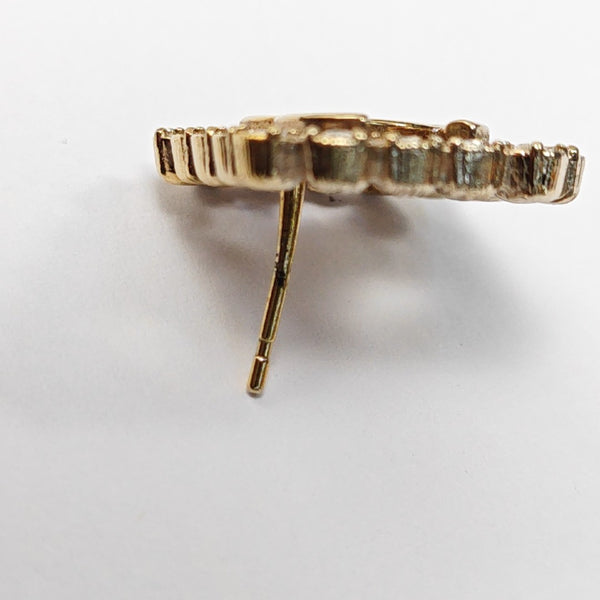 Metal Gold Stud Earrings
