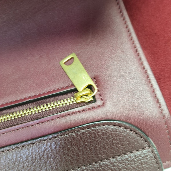 TRAPEZE Medium Calfskin Red