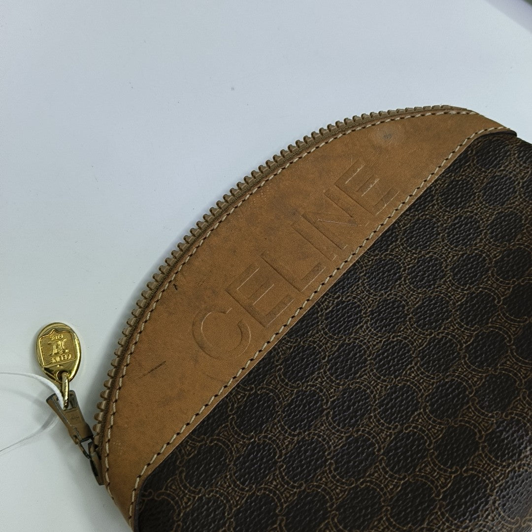 Coated Canvas Wallet Brown