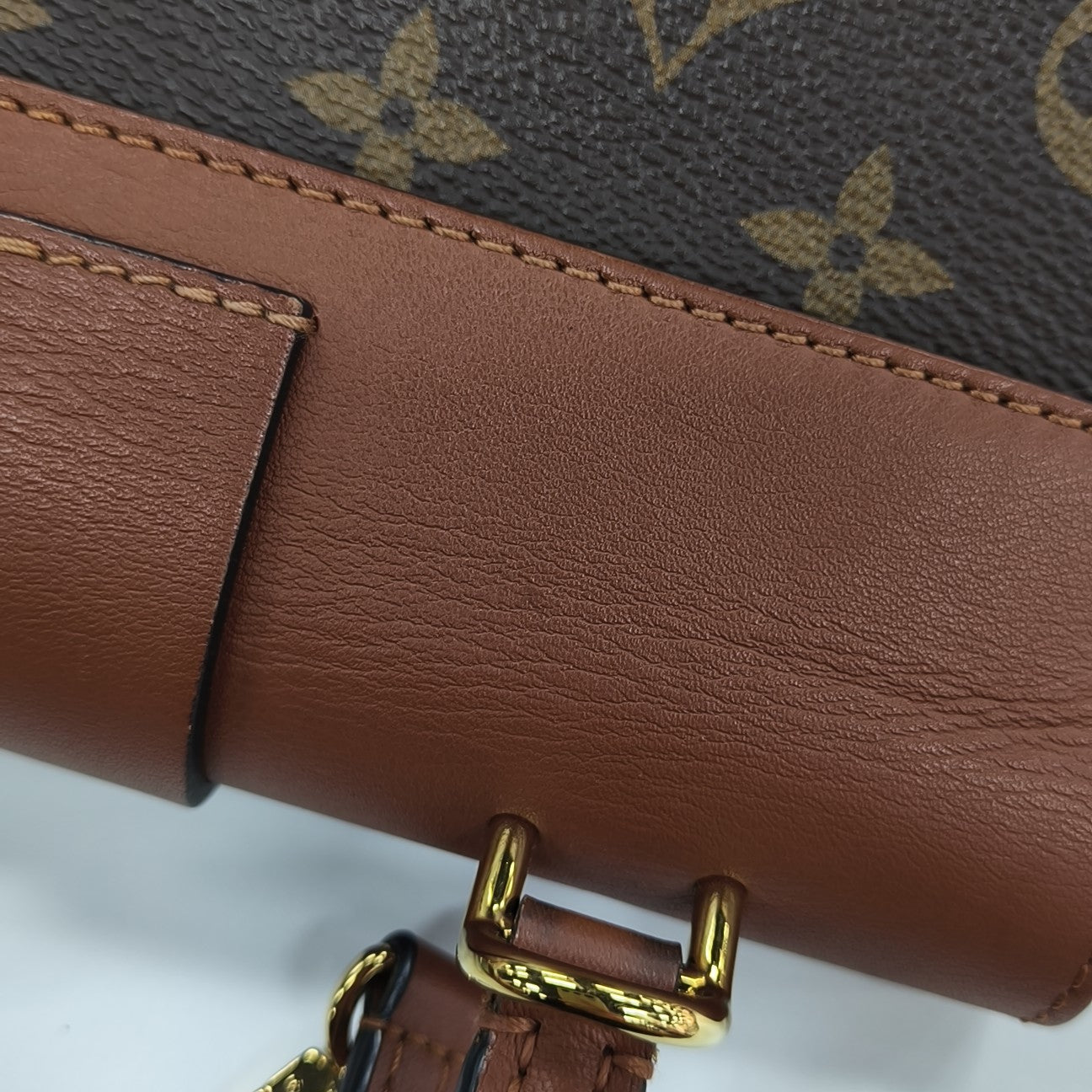 LOCKY BB Monogram Coated Canvas Brown