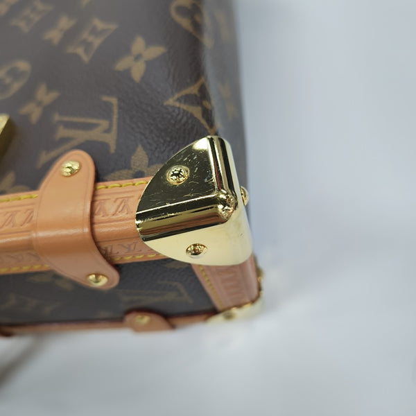 SIDE TRUNK MM Monogram Coated Canvas Brown