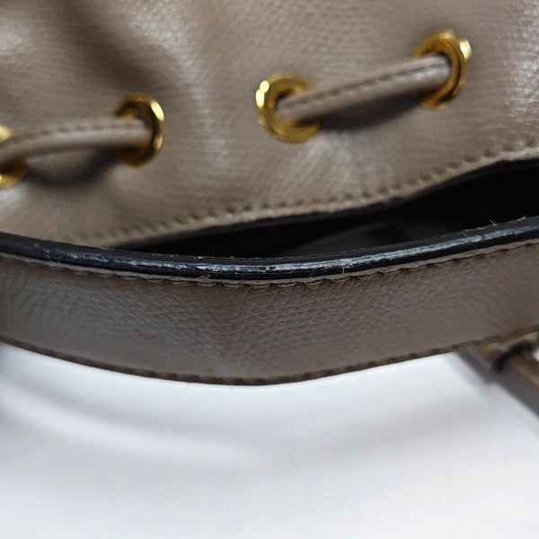 Authenticated pre-owned  Mon Tresor Mini Calfskin Gray - Bucket Bag at Looply