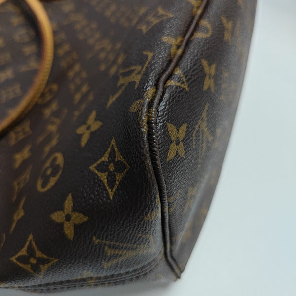 NEVERFULL MM Monogram Coated Canvas Brown