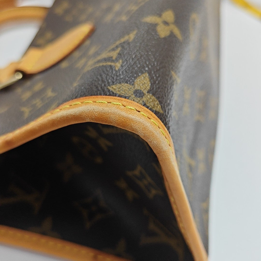 POPINCOURT Monogram Coated Canvas Brown