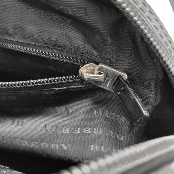 Coated Canvas Top Handle Bag Beige