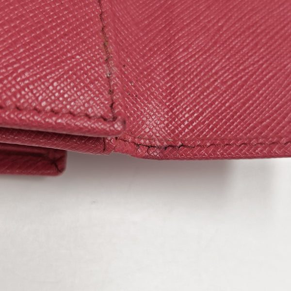 Saffiano Calfskin Wallet Pink