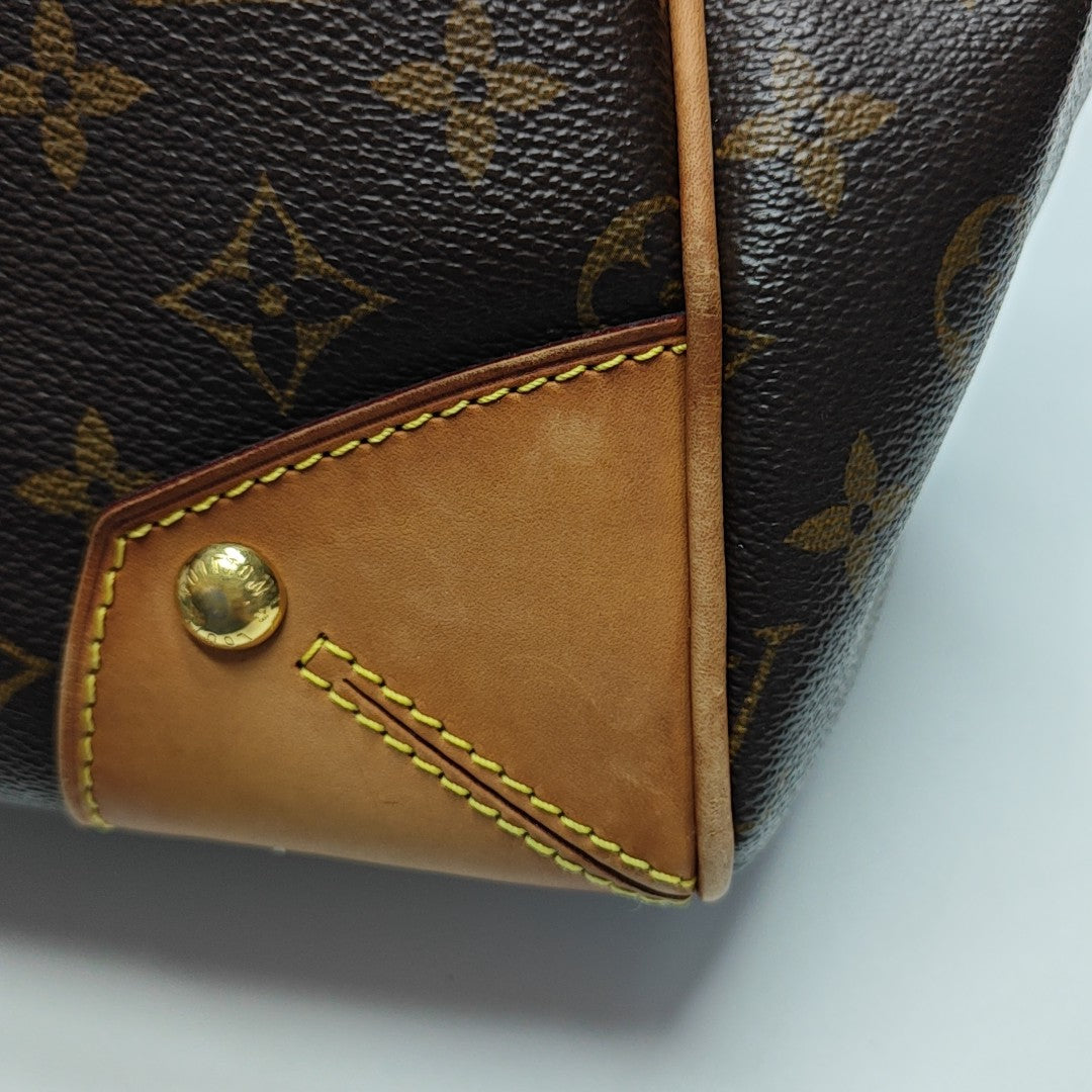 RETIRO NM Monogram Coated Canvas Brown