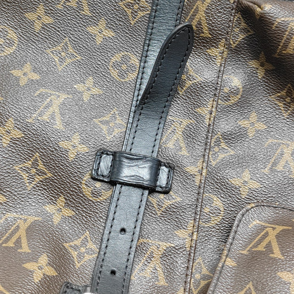 CHRISTOPHER MM Monogram Coated Canvas Brown