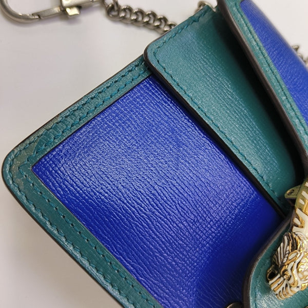 Dionysus Super Mini Calfskin Blue