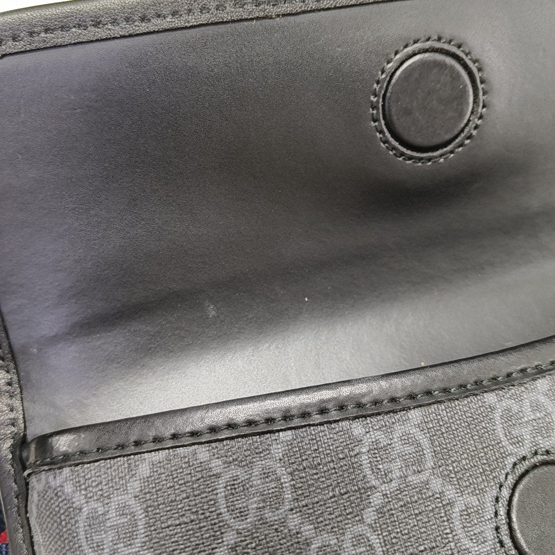 Neo Vintage Monogram Coated Canvas Black