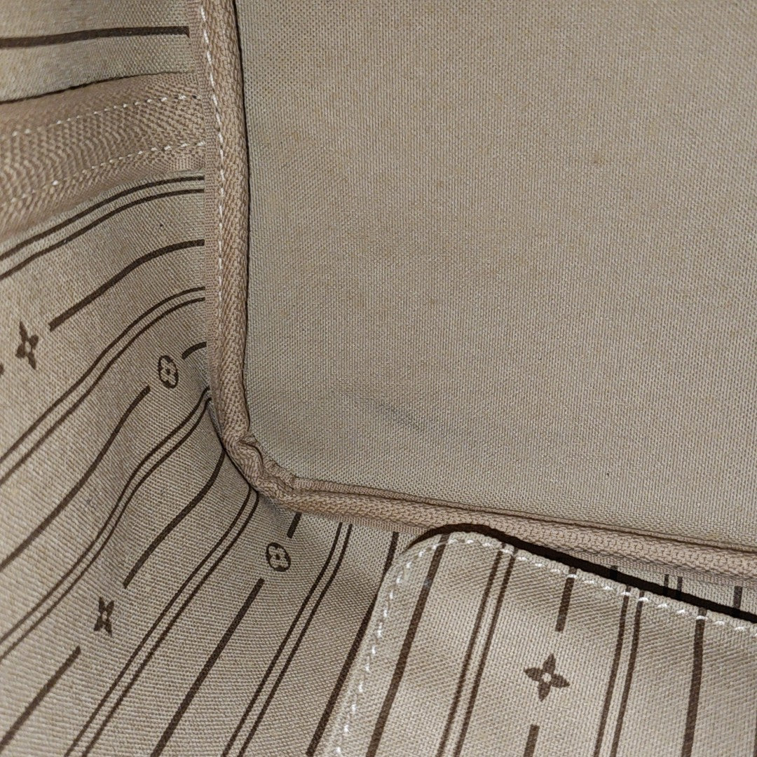 NEVERFULL GM Monogram Coated Canvas Brown