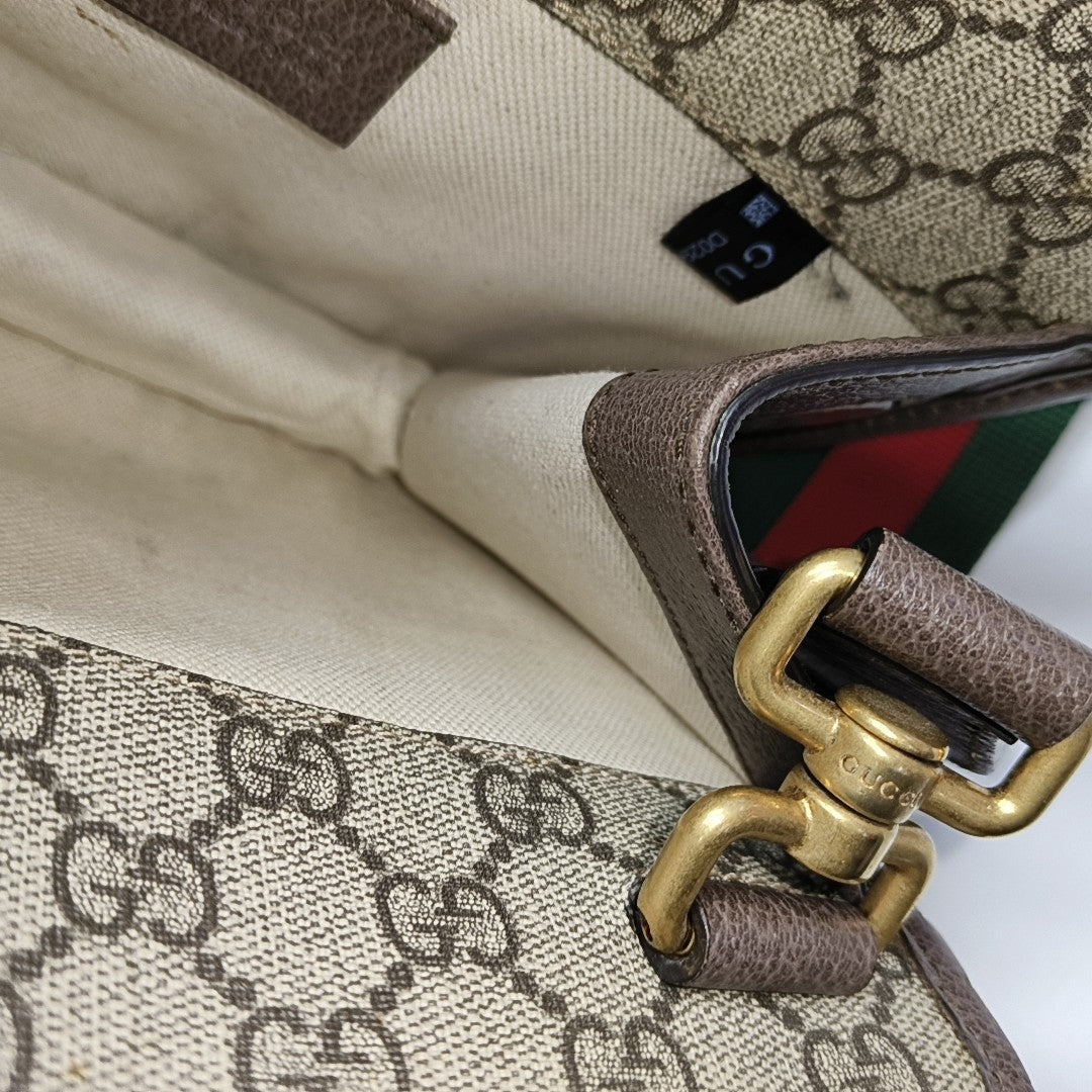 Neo Vintage Small Monogram Coated Canvas Beige