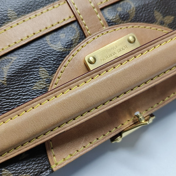 DUFFLE Monogram Coated Canvas Brown