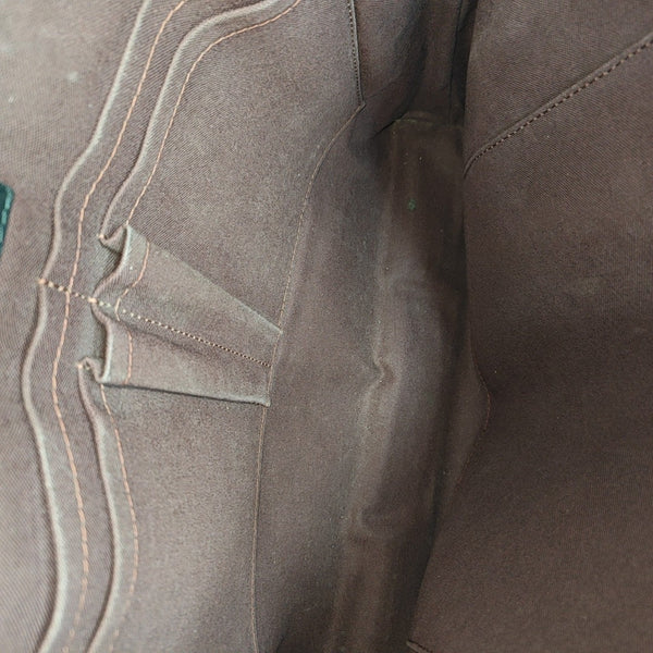 Monogram Coated Canvas Shoulder Bag Brown