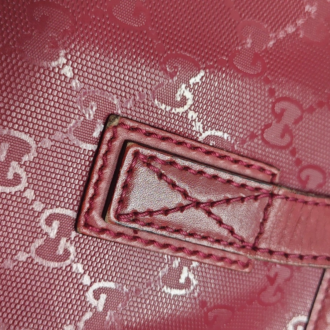 GG Imprime Monogram Coated Canvas Red