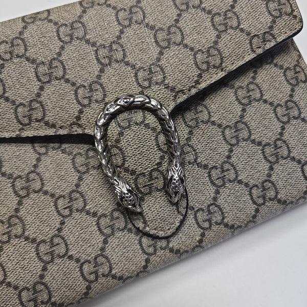 Dionysus Mini Monogram Coated Canvas Beige