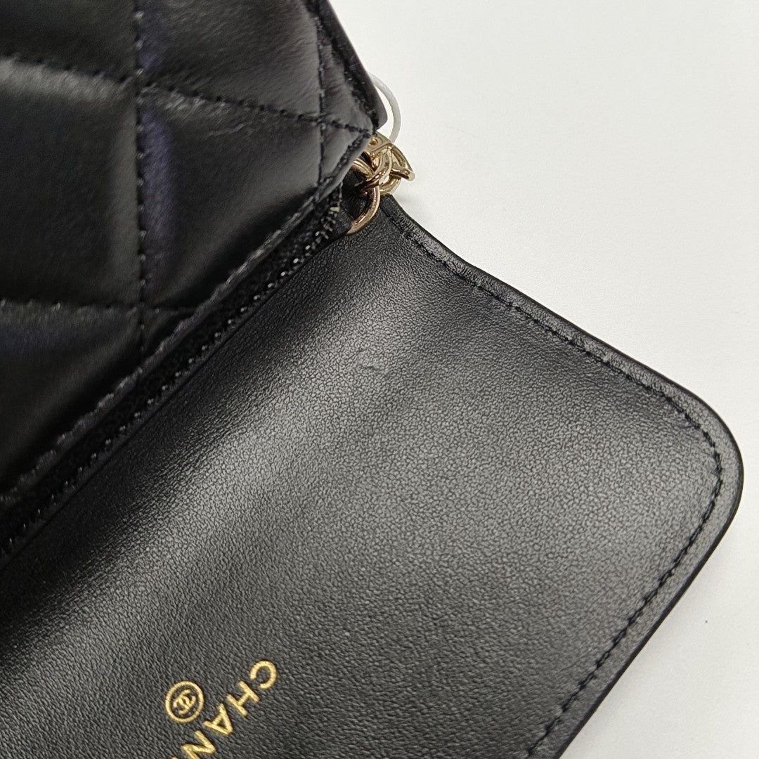 WOC Quilted Calfskin Black