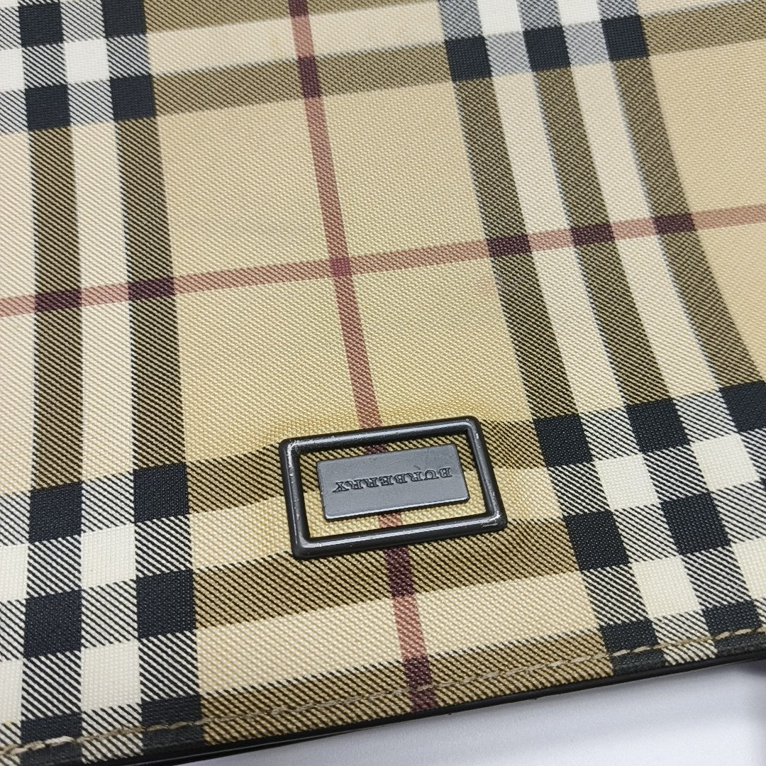Coated Canvas Tote Bag Beige