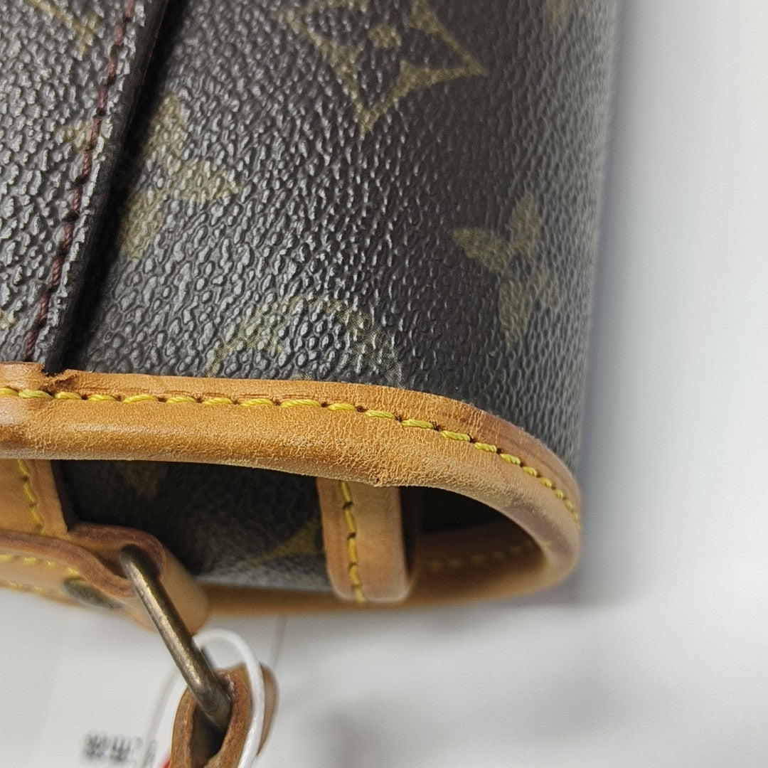 SOLOGNE PM Monogram Coated Canvas Brown