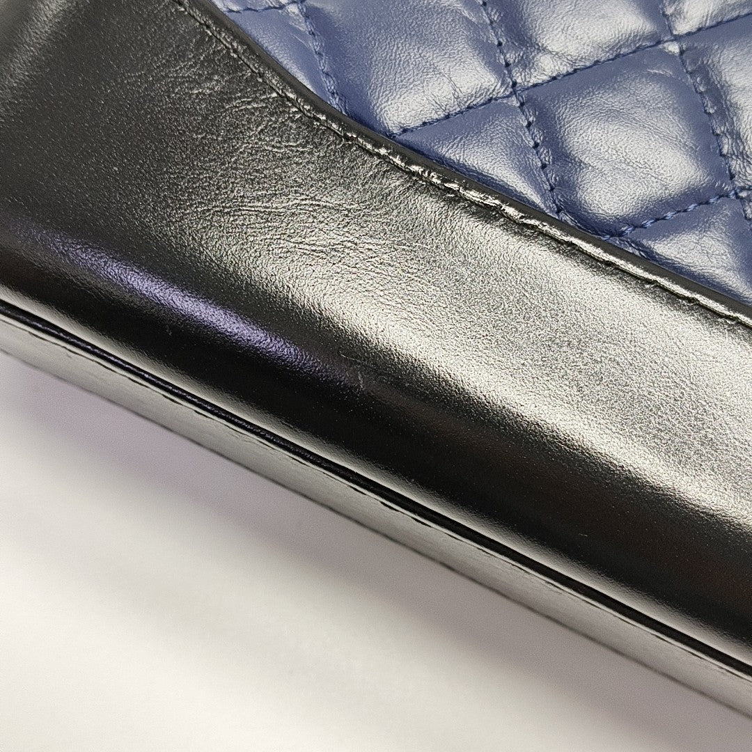 GABRIELLE Mini Quilted Calfskin Blue