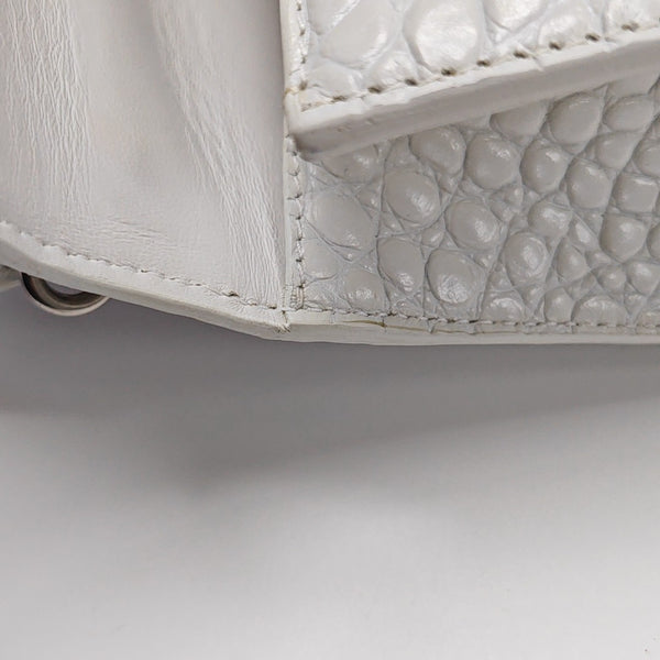 Hourglass Small Calfskin White
